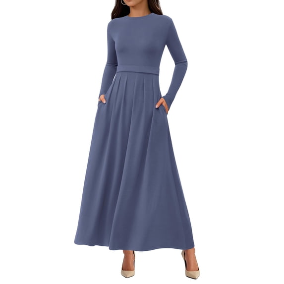 Spring Bresses BTFBM Long Sleeve Dress for Women Spring Clothes Pockets Business ...