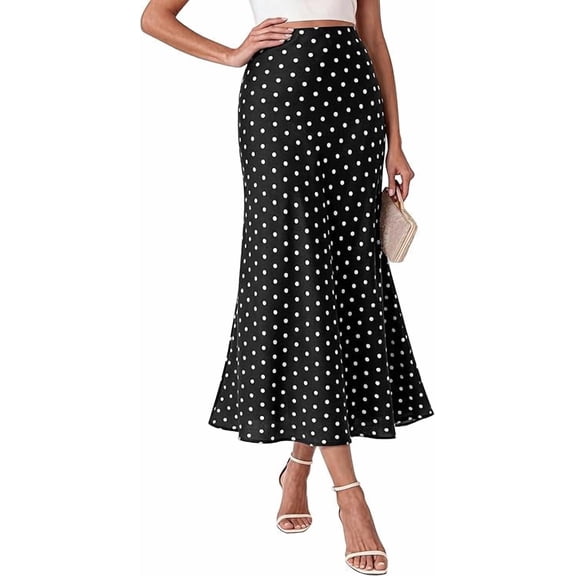 BTFBM Maxi Skirts for Women Summer Spring Boho Lightweight A Line High Waisted Wedding Guest Party Silk Midi Skirt