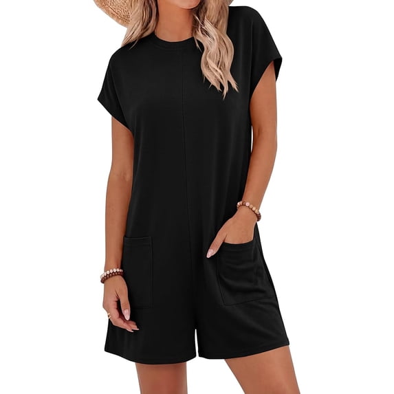 BTFBM Rompers for Women Summer Casual Dressy One Piece Shorts Tshirt Pants Jumpsuit Beach Vacation Clothes Outfit