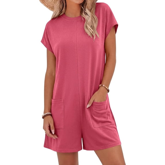 BTFBM Rompers for Women Summer Casual Dressy One Piece Shorts Tshirt Pants Jumpsuit Beach Vacation Clothes Outfit