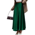 thumbnail image 1 of BTFBM Satin Skirts for Women Summer Elegant Flowy A-Line Cocktail Formal Silk Spring Maxi Skirt Night Out Outfits, 1 of 9
