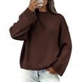 thumbnail image 1 of BTFBM Sweaters for Women Casual Crewneck Long Sleeve Loose Ribbed Knit Pullover Sweater Winter Clothes Fall Outfits, 1 of 8