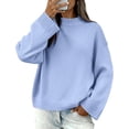 thumbnail image 1 of BTFBM Sweaters for Women Casual Crewneck Long Sleeve Loose Ribbed Knit Pullover Sweater Winter Clothes Fall Outfits, 1 of 8