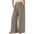 thumbnail image 1 of BTFBM Wide Leg Pants Woman Spring Pockets Loose Flowy Trousers Lounge Palazzo Pant Beach Vacation Clothes, 1 of 9
