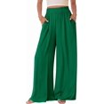 thumbnail image 1 of BTFBM Wide Leg Pants Woman Spring Pockets Loose Flowy Trousers Lounge Palazzo Pant Beach Vacation Clothes, 1 of 9