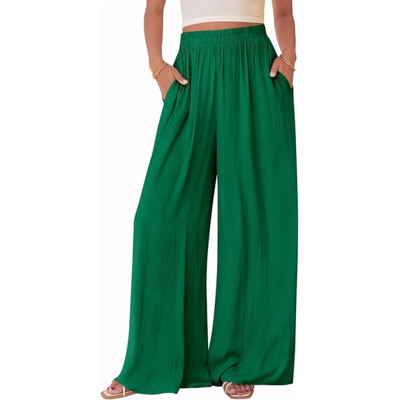 BTFBM Wide Leg Pants Woman Spring Pockets Loose Flowy Trousers Lounge Palazzo Pant Beach Vacation Clothes