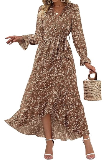 cream flowy dress long sleeve Snyder Long Sleeve Sheer Maxi Dress | Cream | Womens