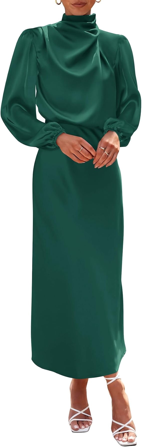 btfbm dress green BTFBM Dress Womens M Medium Green V Neck Ruched Bodycon T Shirt Dress Poly Blend