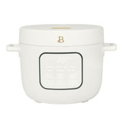 Beautiful 14-Cup Cooked, 6-Cups Uncooked Electric Rice and Grain Cooker, EverGood™ Ceramic Nonstick Coating, White Icing by Drew Barrymore