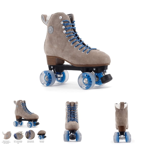 BTFL Pro Roller Skates with Suede Boot - Tony Pro Color - Indoor & Outdoor Use - Durable Rubber Wheels