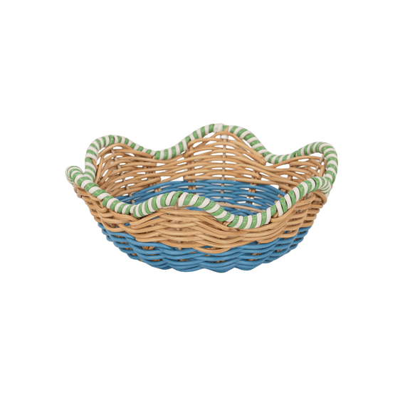 Beautiful Two-Tone Rattan Bowl by Drew Barrymore