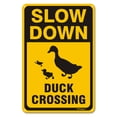 thumbnail image 1 of BTFSigns 15" x 21" Aluminum Duck Crossing Signs, Slow Down Sign For Yard,Funny Traffic Sign Wall Decor Rust-Resistant, Easy to Install, Ideal for Streets, Driveways, Wall Art and Outdoor Decor, 1 of 5