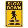 thumbnail image 1 of BTFSigns 16" x 12" Aluminum Bigfoot Crossing Signs, Slow Down Sign For Yard,Funny Traffic Sign Wall Decor Rust-Resistant, Easy to Install, Ideal for Streets, Driveways, Wall Art and Outdoor Decor, 1 of 5