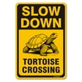 thumbnail image 1 of BTFSigns 16" x 12" Aluminum Tortoise Crossing Signs, Slow Down Sign For Yard,Funny Traffic Sign Wall Decor Rust-Resistant, Easy to Install, Ideal for Streets, Driveways, Wall Art and Outdoor Decor, 1 of 5