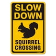 thumbnail image 1 of BTFSigns 8" x 12" Aluminum Squirrel Crossing Signs, Slow Down Sign For Yard,Funny Traffic Sign Wall Decor Rust-Resistant, Easy to Install, Ideal for Streets, Driveways, Wall Art and Outdoor Decor, 1 of 5
