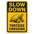thumbnail image 1 of 8" x 12" Aluminum Tortoise Crossing Signs, Slow Down Sign For Yard,Funny Traffic Sign Wall Decor Rust-Resistant, Easy to Install, Ideal for Streets, Driveways, Wall Art and Outdoor Decor, 1 of 5