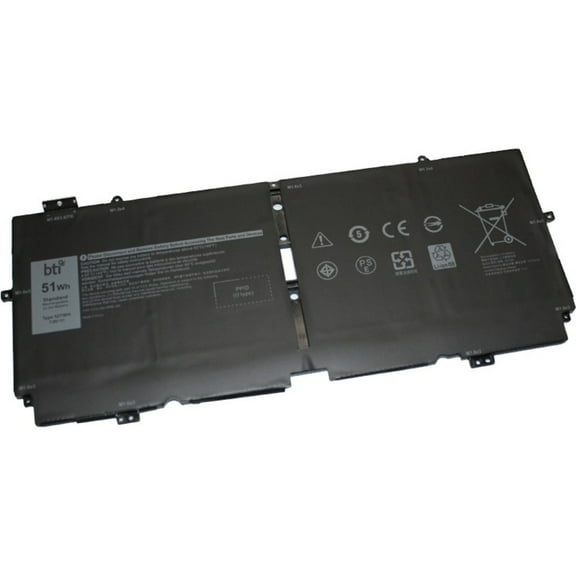 BTI 52TWH-BTI 4-CELL 7.6V LI-ION BATTERY 52TWH, NN6M8, XX3T7 - Compatible OEM: 52TWH, NN6M8, XX3T7 Model: XPS 13 7390 2-IN-1, 7390 2-IN-1