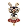 thumbnail image 1 of BTLIGE Cute Rabbit Brooches For Women Sparkling Beauty Bunny Brooch Gifts Pins( I4F0, 1 of 5