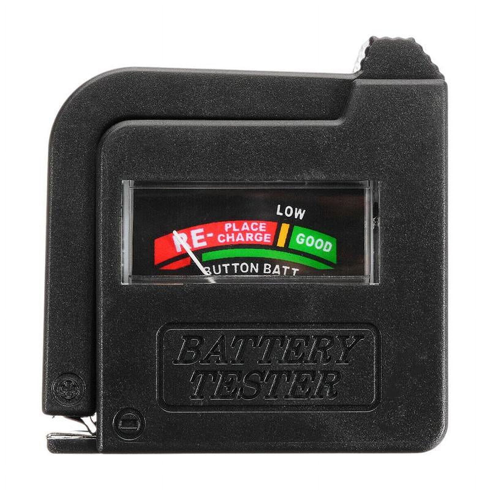 Bestgle Tester Universale Per Batterie AA AAA C D 9V E 1,5V Con Display LCD
