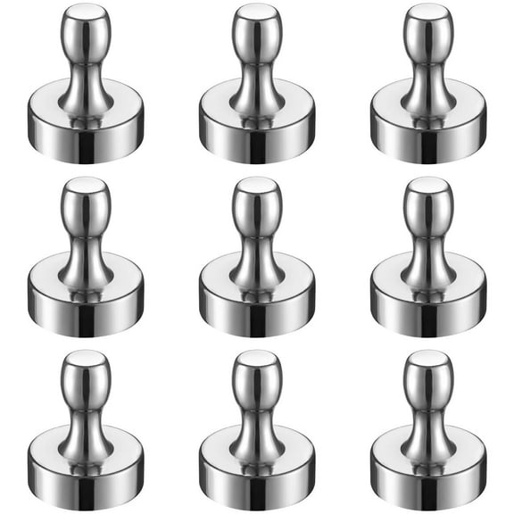 BTLIN Large Fridge Magnets Super Strong, Heavy Duty Magnetic Push Pins for Refrigerator Whiteboard Bulletin Board Office Kitchen 9Pack 18x22mm