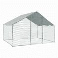 thumbnail image 1 of CASEMIOL 10×6×6ft Large Chicken Coop, Metal Chicken Run with Waterproof, Durable UV Cover, Poultry Chicken Pen for Outdoor, Backyard and Farm, 1 of 7