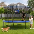 thumbnail image 1 of 14FT Trampoline for Kids with No-gap Design, SHINPT Outdoor Trampoline with 1200LBS Capacity, Kids Trampoline 14FT with Basketball Hoop, Large Trampoline Outdoor for Backyard, Big Trampoline for Kids, 1 of 9