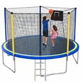 thumbnail image 1 of 14FT Trampoline for Kids, SHINPT Outdoor Trampoline with Basketball Hoop, Kids Trampoline 14ft Meets ASTM Standard, Large Trampoline with Net for Backyard, 14' Trampoline Outdoor for Best Gift, 1 of 10