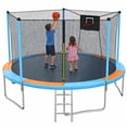 thumbnail image 1 of 14FT Trampoline for Kids, SHINPT Outdoor Trampoline with Basketball Hoop, Kids Trampoline 14ft Meets ASTM Standard, Large Trampoline with Net for Backyard, 14' Trampoline Outdoor for Best Gift, 1 of 9