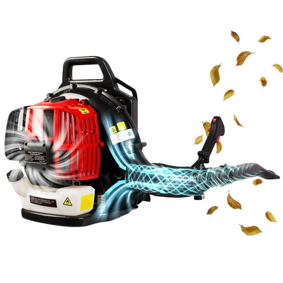 BTMWAY Backpack Leaf Blower 248 MPH at 530 CFM 52cc Gas Powered Leaf Blower & Vacuum