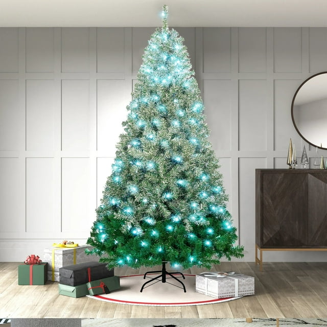 BTMWAY Christmas Trees, 7.6FT Artificial Christmas Tree with 300 LED