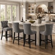 PAPROOS Velvet Bar Stools Set of 4 - rated 3.9 stars from 19 reviews
