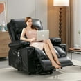 thumbnail image 1 of LEGAHOME Electric Power Lift Chair, Faux Leather Lift Recliner with Heat Therapy and Massage Function, Heavy Duty Reclining Sofa with Cup Holders and Side Pocket, Lift Chairs for Elderly, Black, 1 of 12