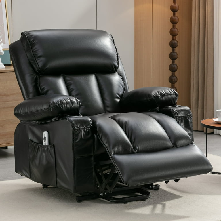 BTMWAY Lift Chairs for Elderly, Electric Power Lift Recliner with Heat  Therapy and Massage Function, Heavy Duty Recliner Sofa with Cup Holders,  USB