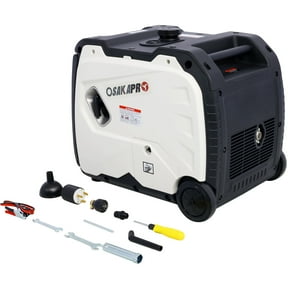CASEMIOL Portable Inverter Generator, 4500W Electric Start Inverter Generator with Wheel, Quiet Generator with Foldable Handle, 212cc, 4 stroke, CARB, EPA compliant, CO Sensor