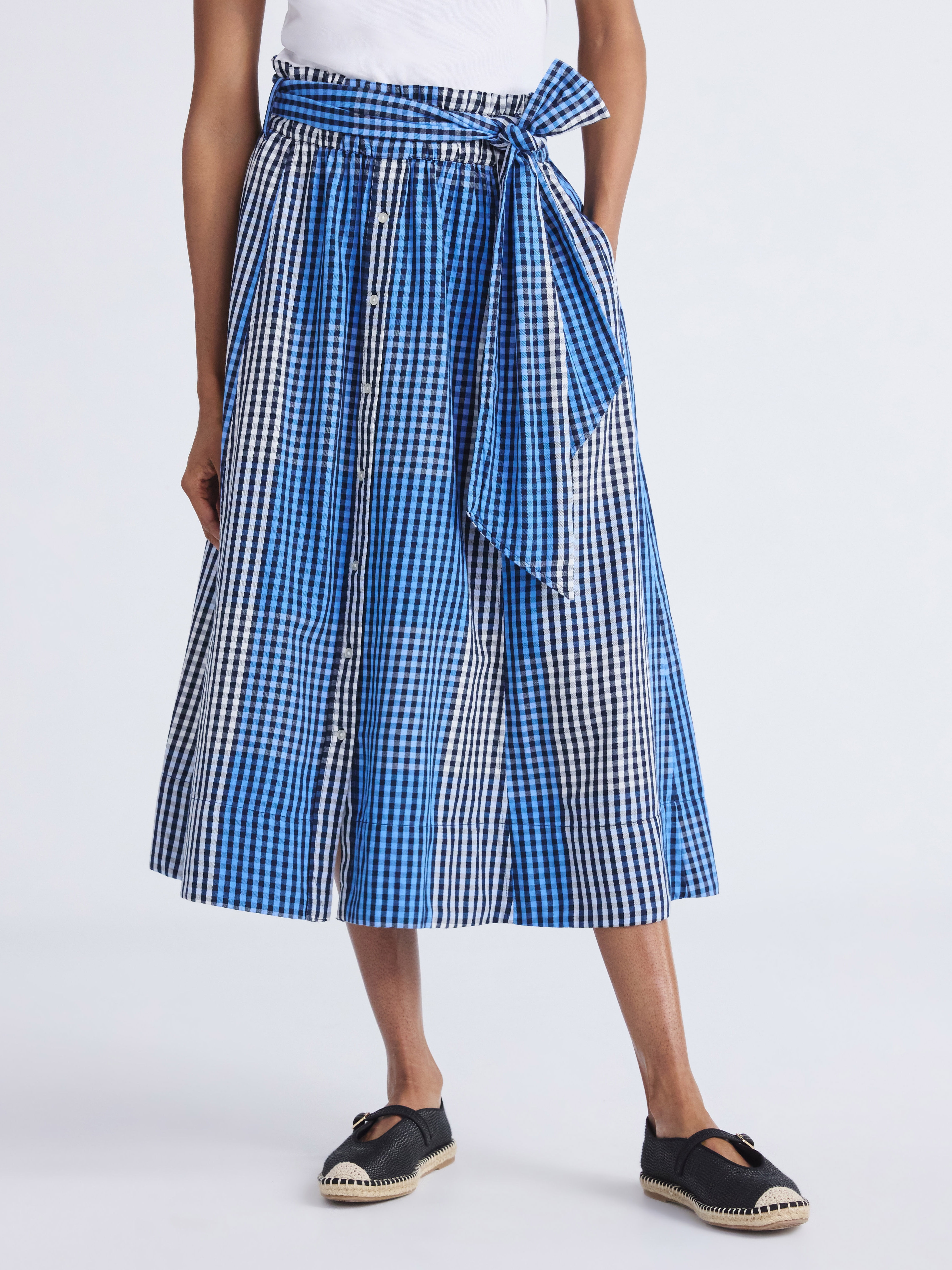 Free Assembly Women's and Women's Plus Cotton Button Front