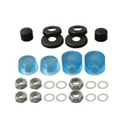 BTOER 1 Set Skateboard Bushing Gasket PU 3.25 Inch Longboard Shock Absorber Truck Rebuild-Kit Universal Hoverboard Outdoor Skateboard, Transparent Blue