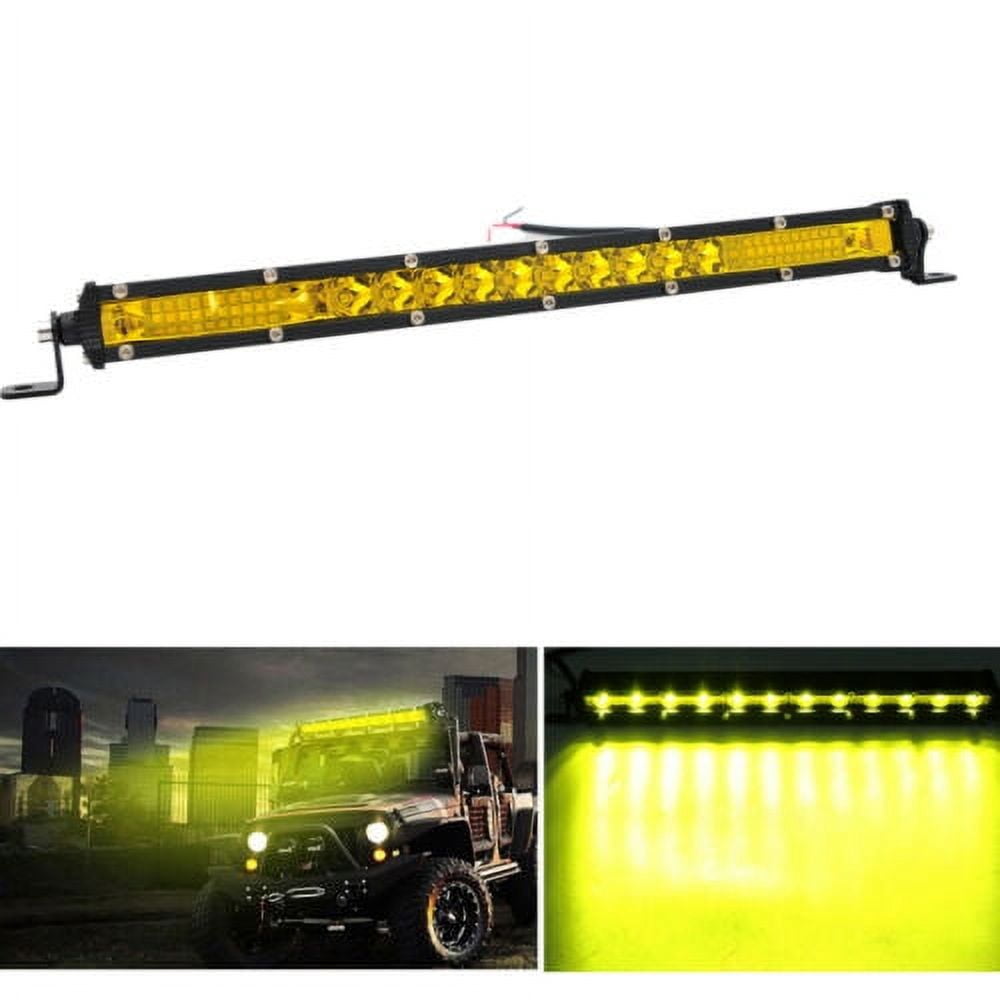 BTOER 10-Inch Ultra-Slim 26LED Light Bar Yellow For combo Spot Beam ...