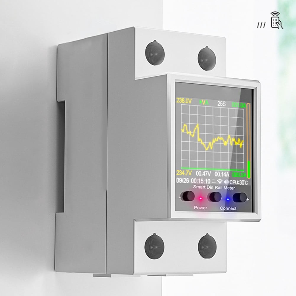 BTOER 100A WIFI rail meter leakage safety protection circuit breaker ...