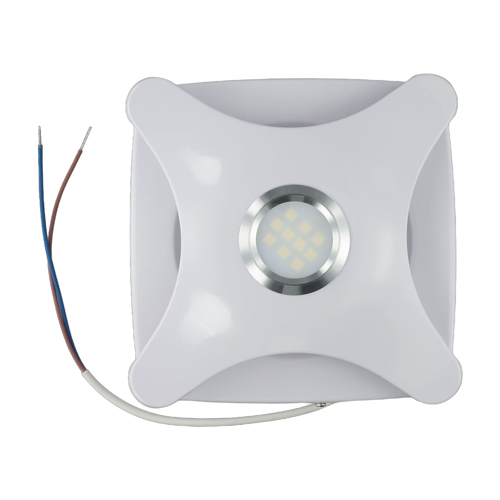 BTOER 15W Bathroom Ceiling Ventilation Fan W/ Light Air Vent Exhaust Bath Toilet