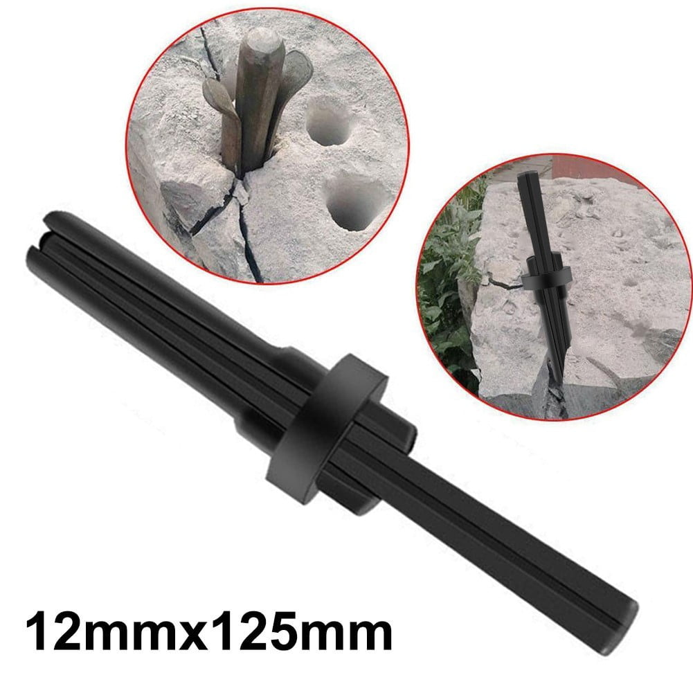 BTOER 1pc Stone Splitter 125x12mm Stone Splitting Tool Plug Wedges And ...