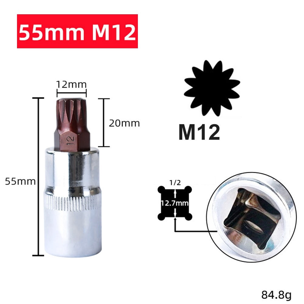 BTOER 1pc for Torx Head Screwdriver Bit for Torx Bit Sockets 1/2 inch ...