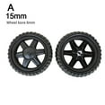 BTOER 2 Pieces Rubber Caster Wheelbarrow Replacement Wheel For Wagon