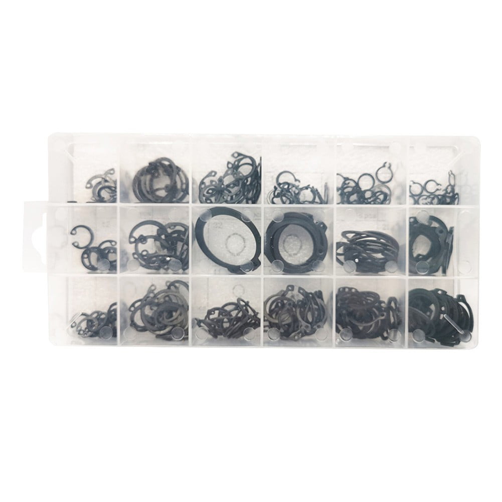 BTOER 225 Piece External Retaining Ring Kit C-Clip Pin Retaining Ring Assortment Set