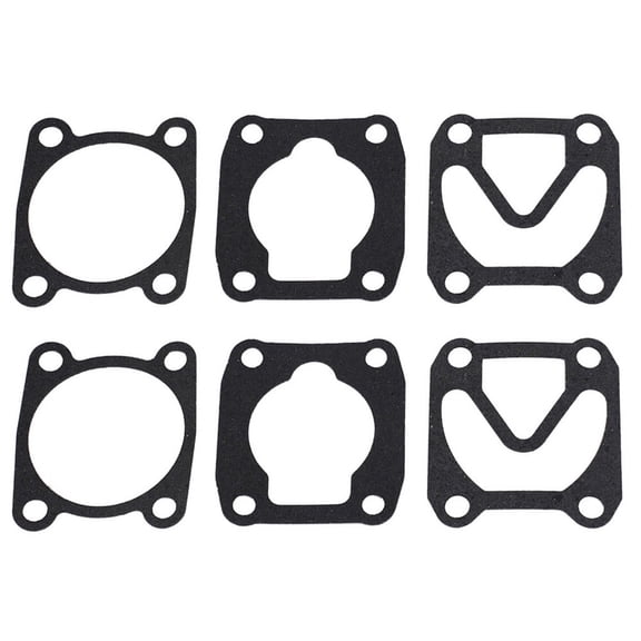 BTOER 2Set 3 in 1 Air Compressor Cylinder Head Base Valve Plate Gaskets Washers