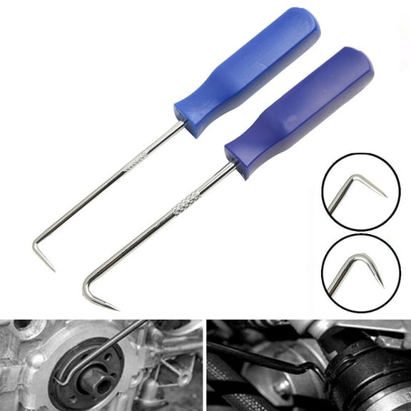 BTOER 2pcs Set Car Pick&Hook Tool O Ring Oil Seal Gasket Puller Remover Hand Tools