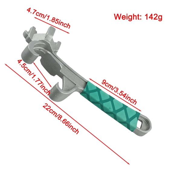 BTOER 3 in 1 Bung Wrench 55 Gallon Tool for Steel Drum and Plastic Drum 10-55 Gallon