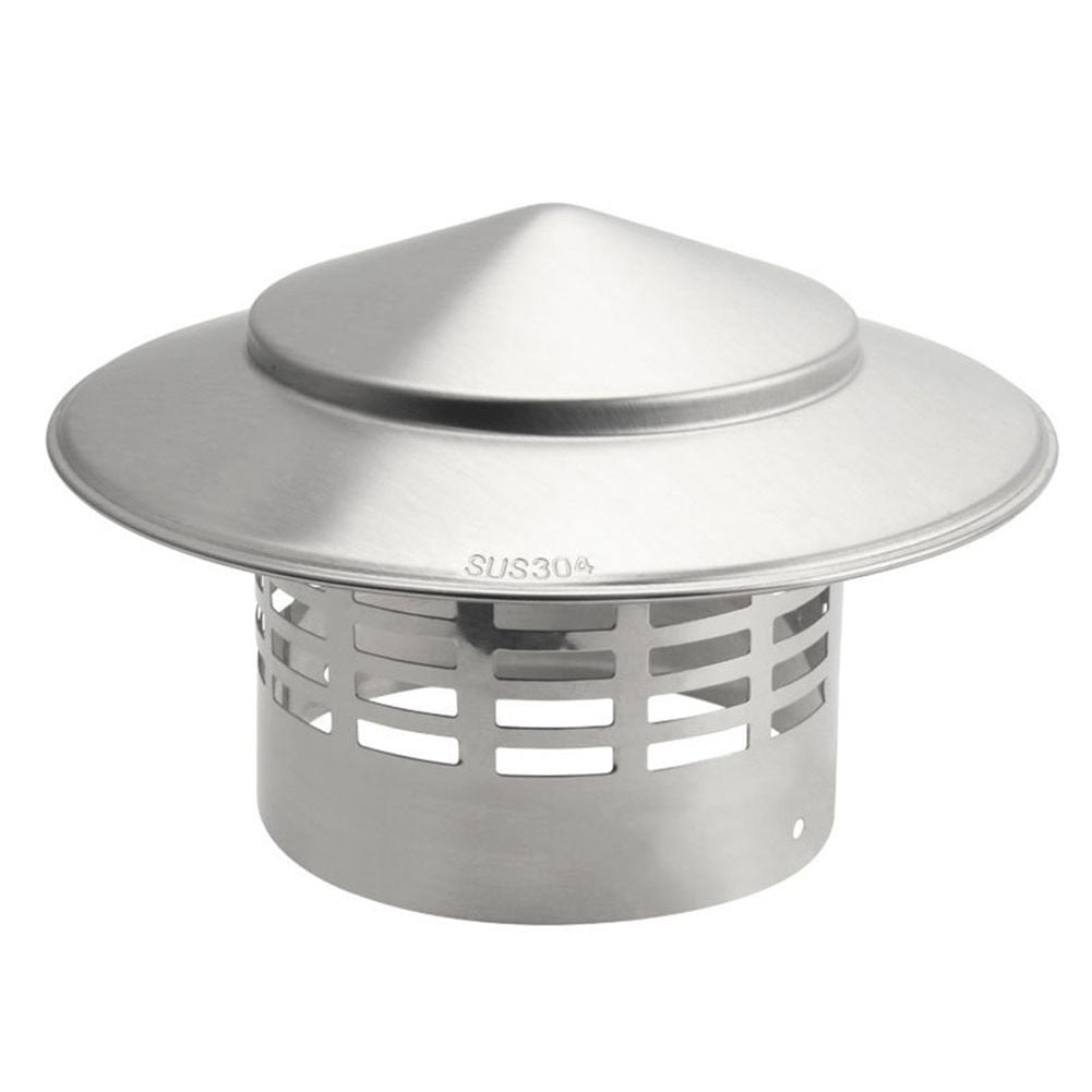 BTOER 304 Stainles Steel Chimney Cap For Exterior Wall Fresh Air Outlet
