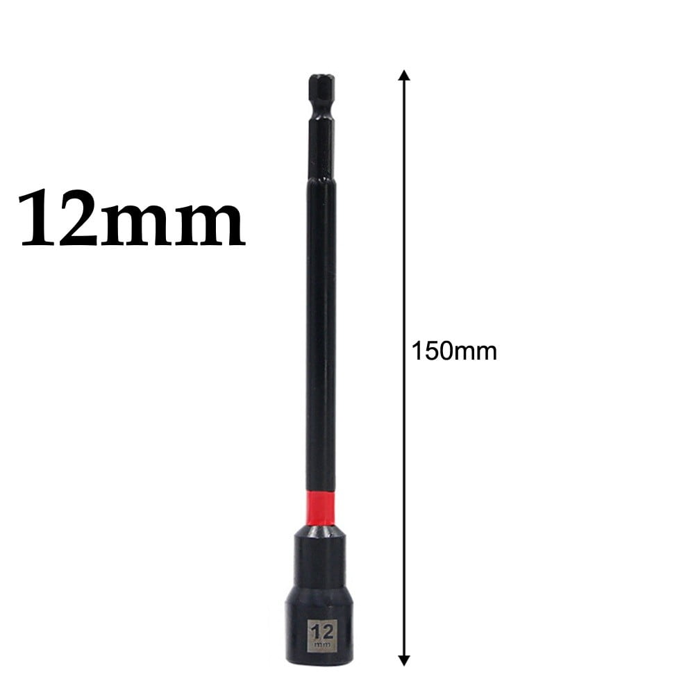 BTOER 5PCS 6 Inch Magnetic long Nut Driver for Impact Drill Hex Socket ...