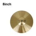 BTOER 8/10/12/14/16inch Drum Brass Cymbals Percussion Splash Crash Hi