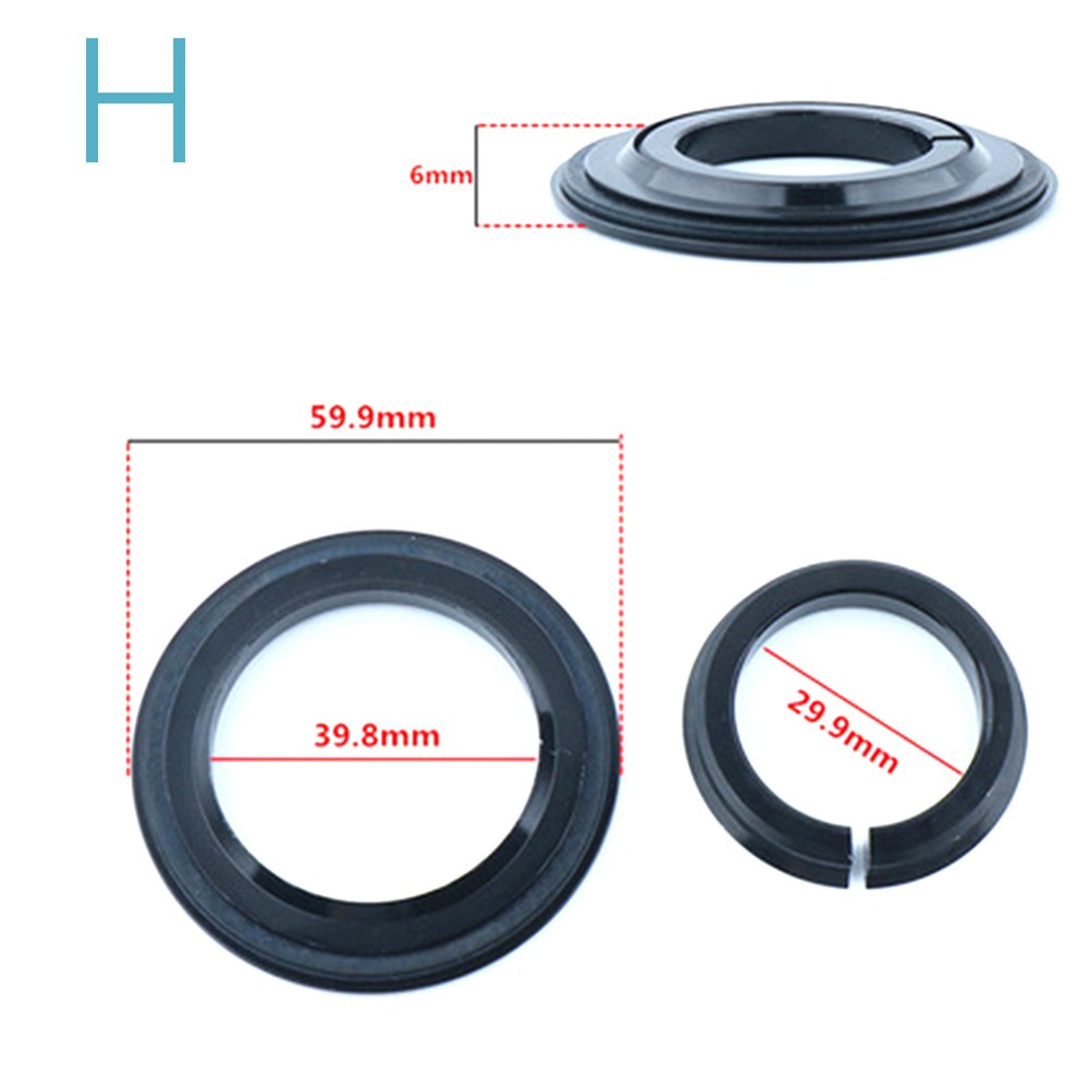 BTOER Bike Tapered Steerer Conversion Fork Adapter Crown Ring Gasket For MTB Road Bike